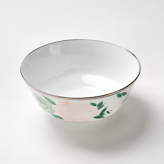 Exquisite 14-Piece Floral Pudding & Dessert Serving Set