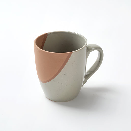 Earthen grey Ceramic Breakfast Cup and Bowl Set (4 Pieces)