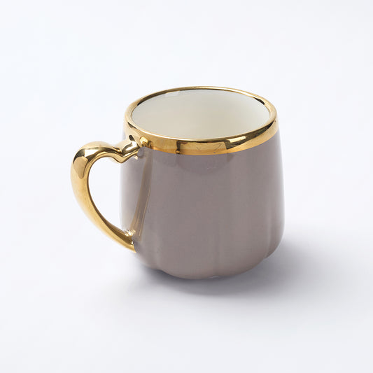 Luxury Gold Rim Coffee Mug Set (6 Pieces)