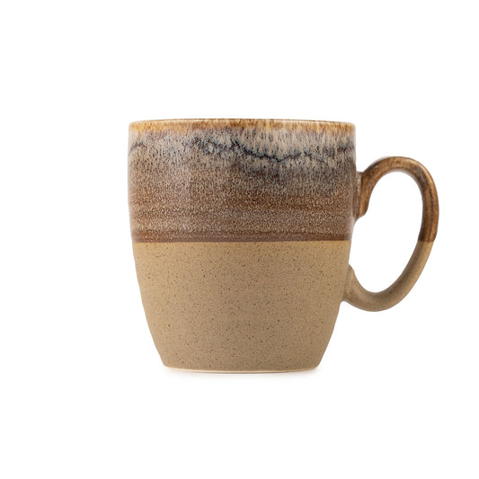 Ceramic Grey Coffee Mug Set – 6-Piece Glazed Cups for Tea & Coffee