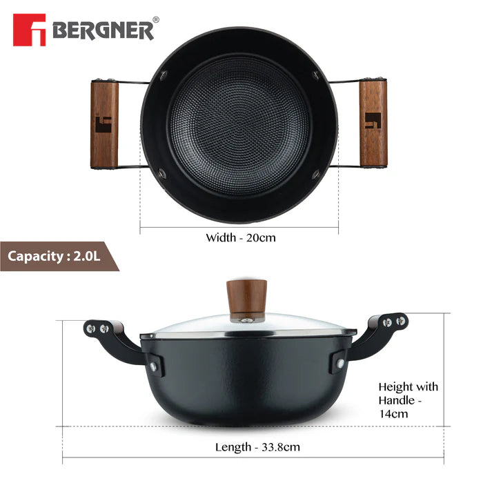 Odin Lightweight Iron Casserole with Enamel Finish & Induction Base