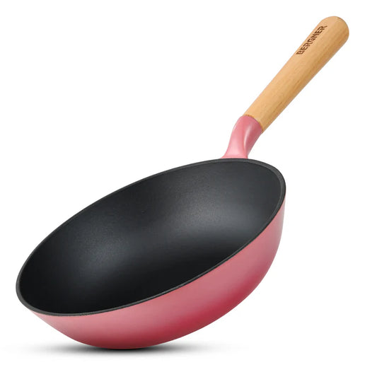 Excalibur Cast Iron Wok 24cm (2L) | Induction & Gas Compatible