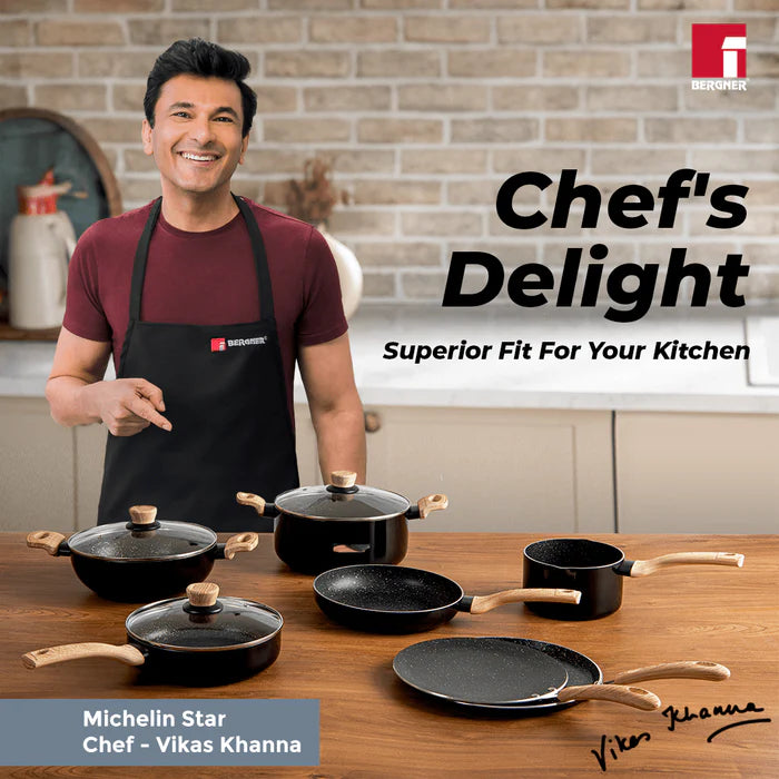 Bellini Plus Aura 5-Layer Greblon C3 Non-Stick Deep Frypan | Induction & Gas Compatible | PFOA-Free, Even Heating