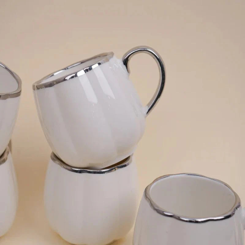 Tachiso Magina 180 ml Green Ceramic Tea & Coffee Cups – Set of 6