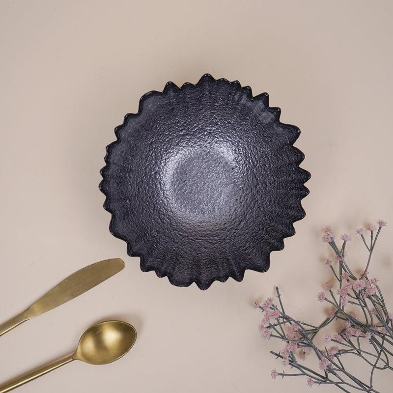 Tachiso Hamino 610 ml Grey Serving Bowls – Premium Glass Bowl Set of 2