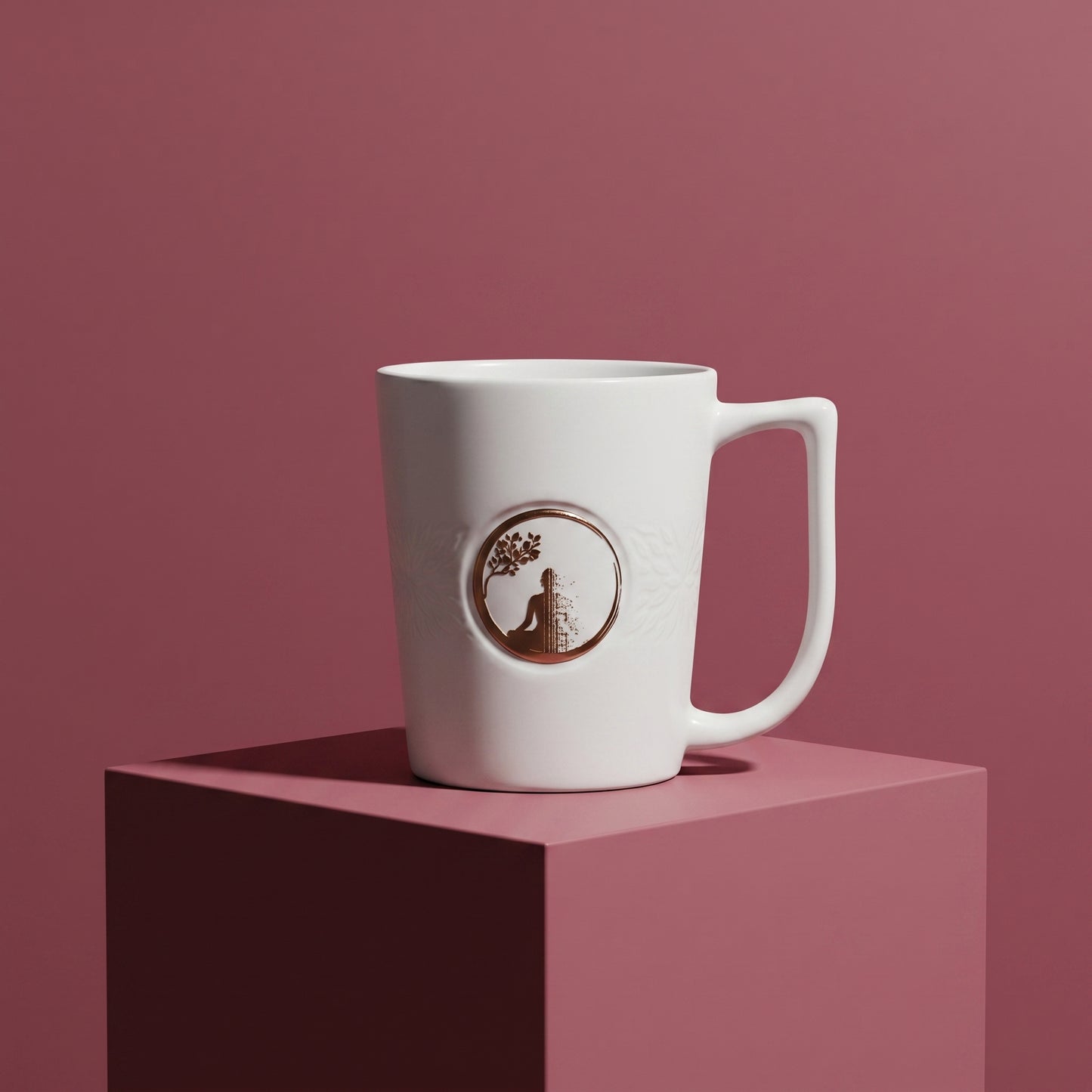 Serenity Tree Premium Ceramic Mug Set (6 Pieces)