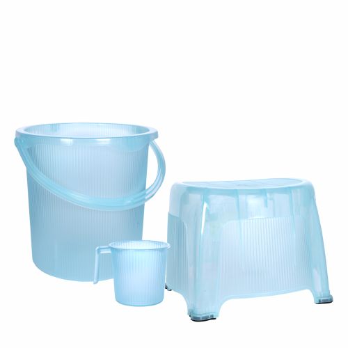 Lucent 3-Piece Bathroom Set * 2Pcs Multicolour (Total 6 pcs)