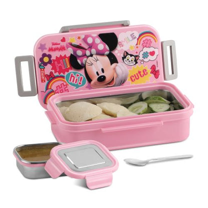 Jaypee Maxteel Kids Insulated Lunch Box – Steel Inner Tiffin with Side Locks & Spoon