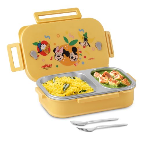 Jaypee Toonbox Insulated Kids Lunch Box with Steel Inner, Spoon & Fork | Leakproof & Airtight Tiffin