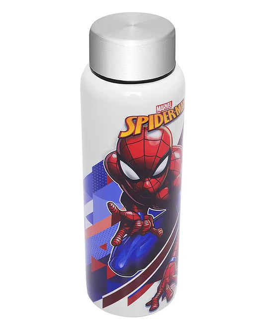 Jaypee Plus Galaxy Prime Stainless Steel Disney Marvel Spider-Man 3D Print Kids Water Bottle | Leak Proof & Rust Proof | 720ml
