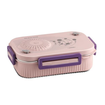 LED Light Kids Insulated Lunch Box with Steel Inner, Spoon & Fork | 360° Leakproof Tiffin