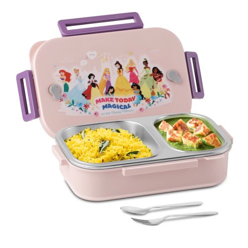 Jaypee Toonbox Insulated Kids Lunch Box with Steel Inner, Spoon & Fork | Leakproof & Airtight Tiffin