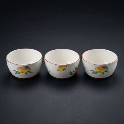 Tachiso Floral Printed Serving Bowl Set – 4 Pieces | Premium Ceramic Bowls