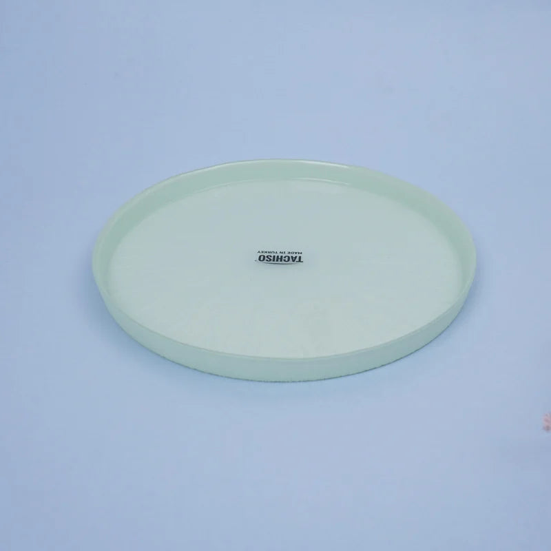 Arna Aqua Glass Dinner Plate Set – Set of 2 Elegant Plates