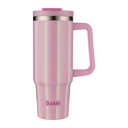 Dubblin ROCK Vacuum Insulated Stainless Steel Tumbler with Handle & Leak-Proof Lid – BPA Free Travel Mug