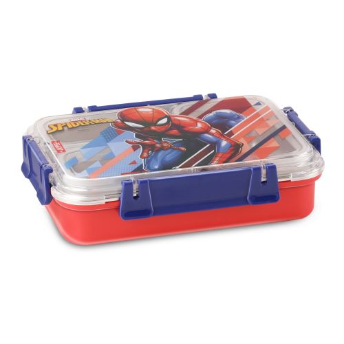Jaypee Toonbox Kids 3 Compartment Insulated Lunch Box – Steel Inner Tiffin with Side Locks & Cutlery