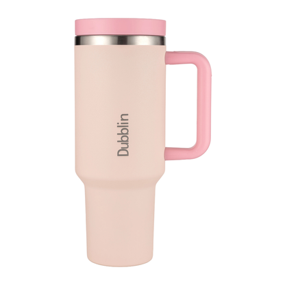 Dubblin BOLD 1200ml Insulated Tumbler with Handle & Straw | Stainless Steel Double Wall Vacuum Bottle | Hot & Cold Travel Mug (Copy)