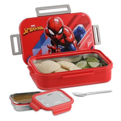 Jaypee Maxteel Kids Insulated Lunch Box – Steel Inner Tiffin with Side Locks & Spoon