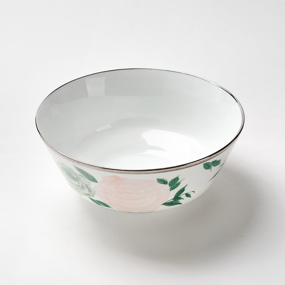 Exquisite 14-Piece Floral Pudding & Dessert Serving Set