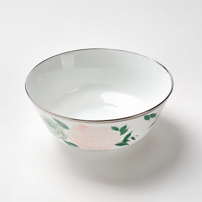 Exquisite 14-Piece Floral Pudding & Dessert Serving Set