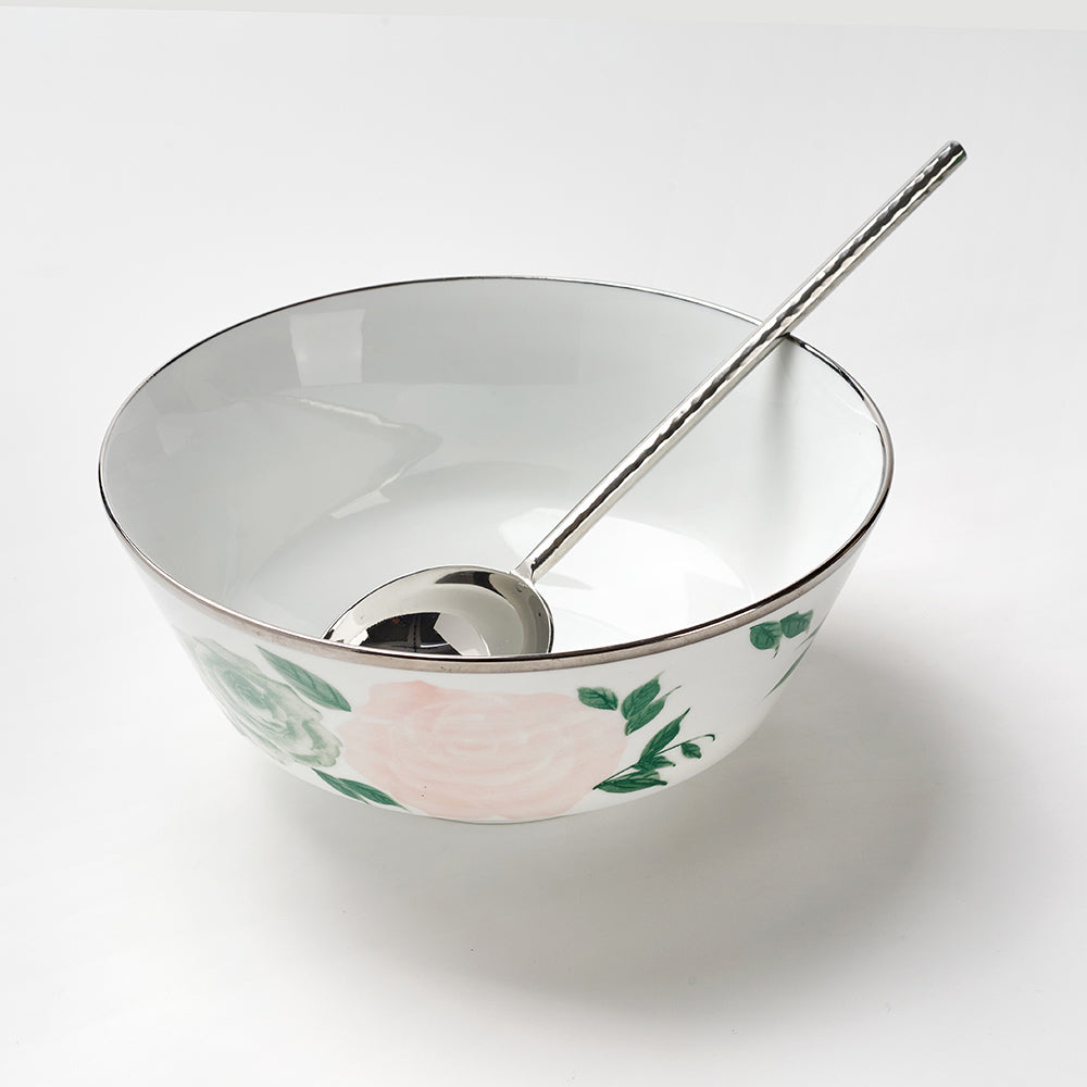 Exquisite 14-Piece Floral Pudding & Dessert Serving Set