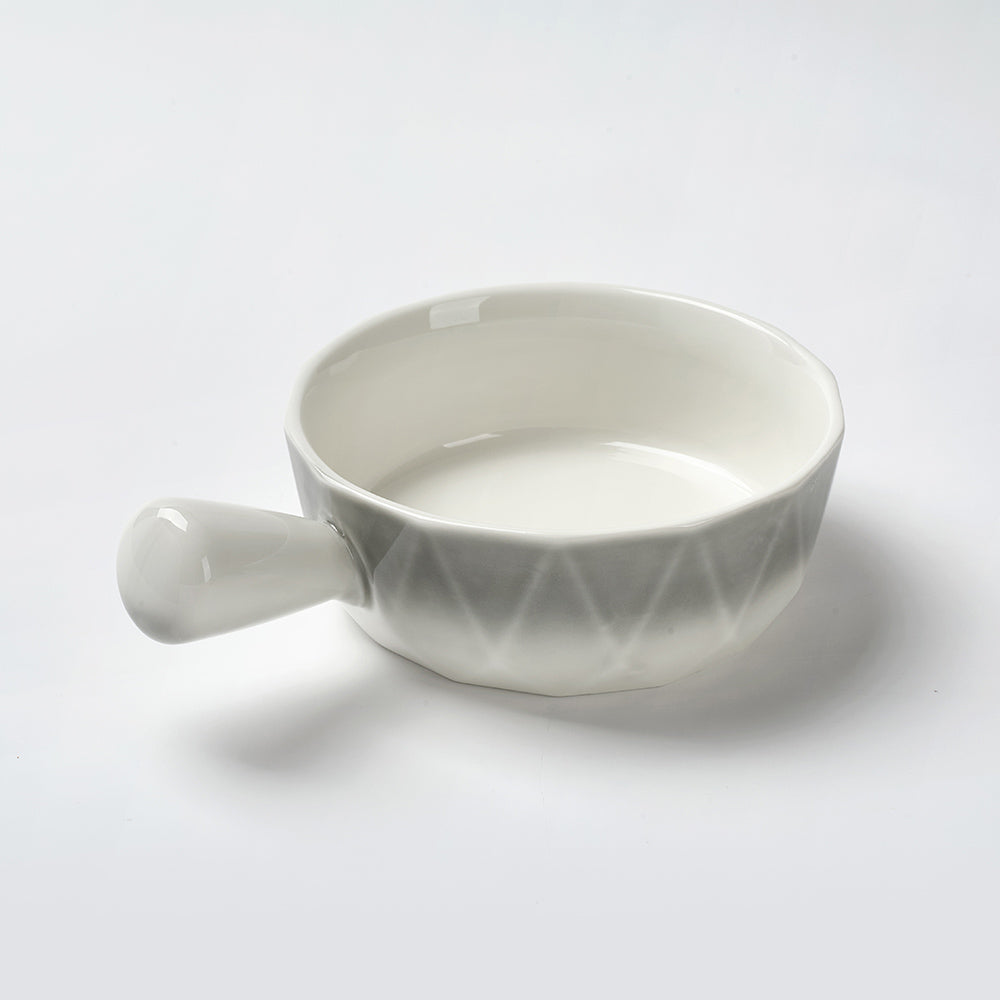 Premium Coffee Ombre Ceramic Tableware Set (4 Pieces)