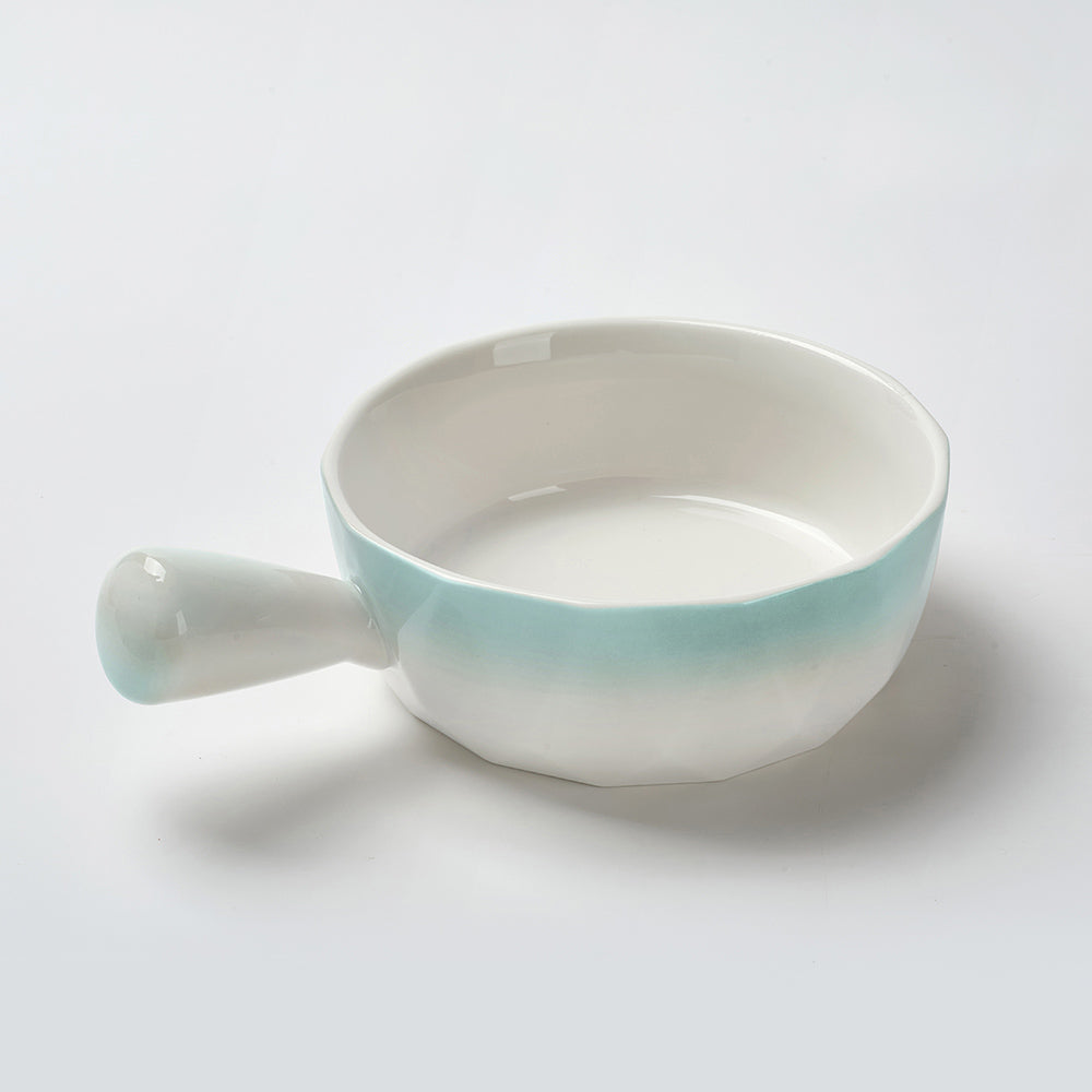 Premium Blue Ombre Ceramic Tableware Set (4 Pieces)