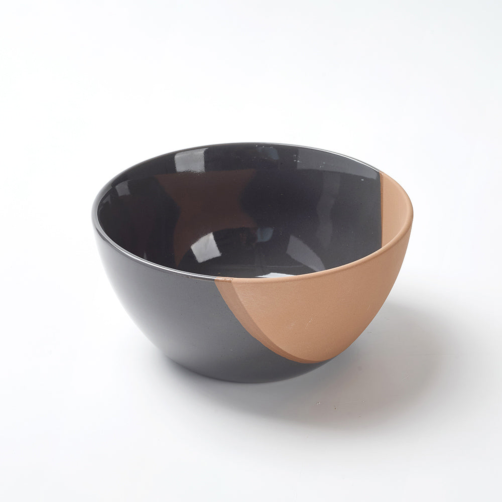 Earthen blue Ceramic Breakfast Cup and Bowl Set (4 Pieces)