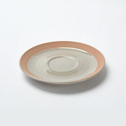 Earthen Mist Ceramic Tea Cup & Saucer Set (12 Pieces)