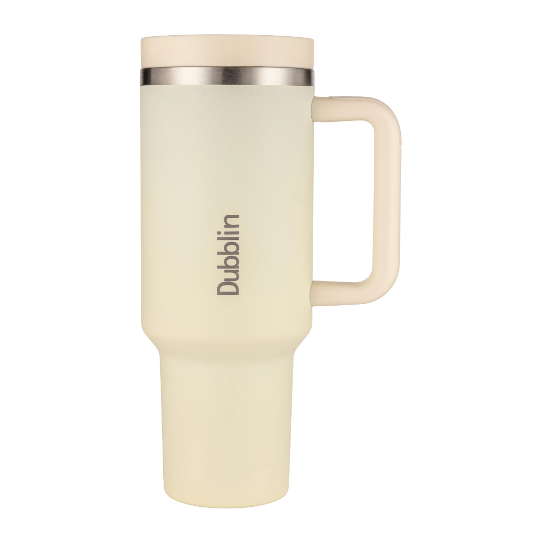 Dubblin BOLD 1200ml Insulated Tumbler with Handle & Straw | Stainless Steel Double Wall Vacuum Bottle | Hot & Cold Travel Mug (Copy)