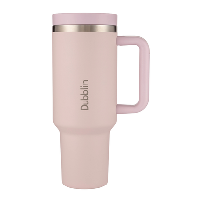 Dubblin BOLD 1200ml Insulated Tumbler with Handle & Straw | Stainless Steel Double Wall Vacuum Bottle | Hot & Cold Travel Mug (Copy)