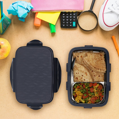 Jaypee 360° Insulated Sr. Wave Stainless Steel Lunch Box with  Containers (600ml)