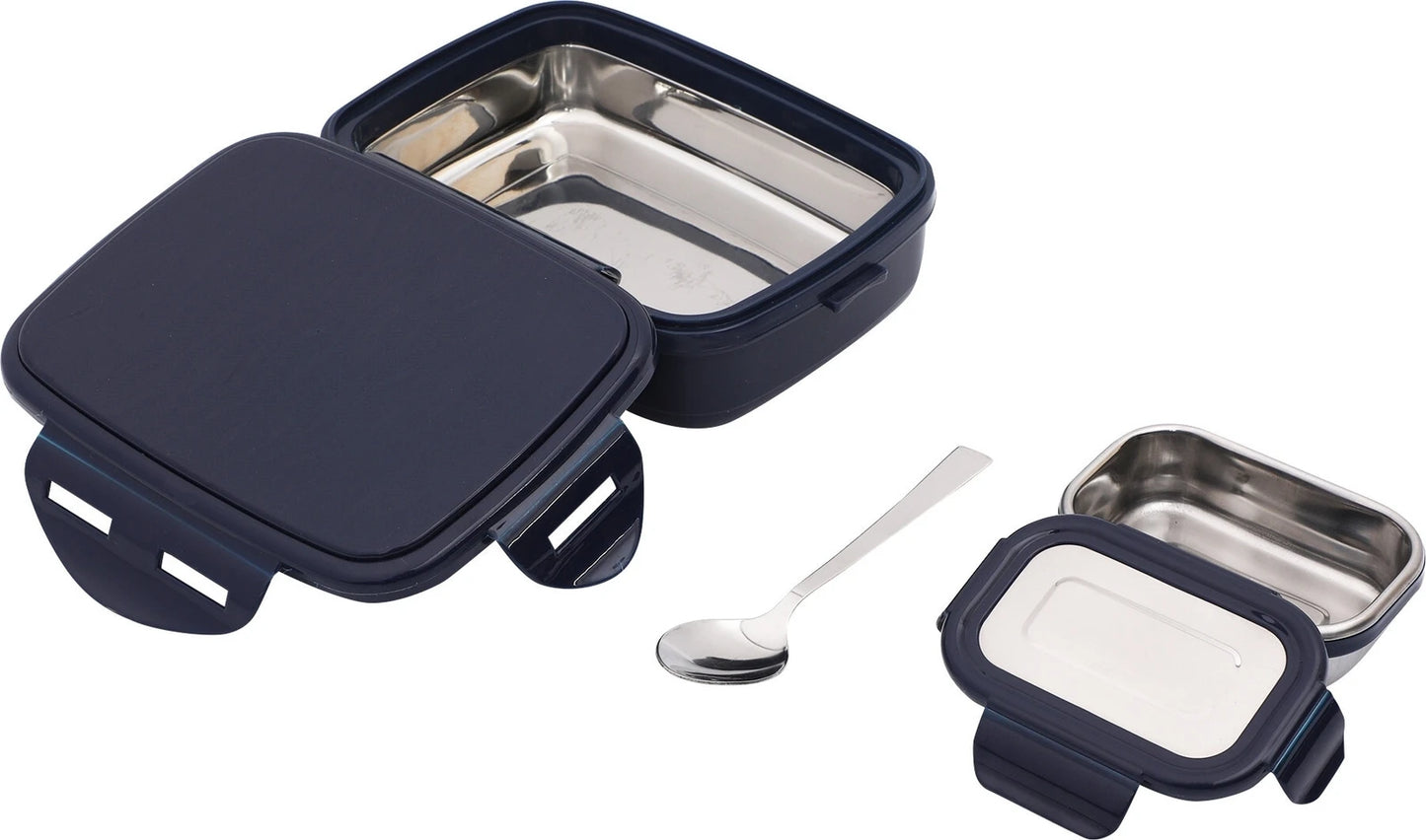 Jaypee 360° Insulated Sr. Wave Stainless Steel Lunch Box with  Containers (600ml)