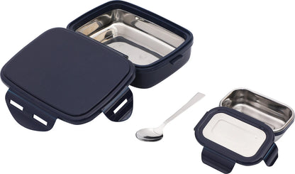 Jaypee 360° Insulated Sr. Wave Stainless Steel Lunch Box with  Containers (600ml)