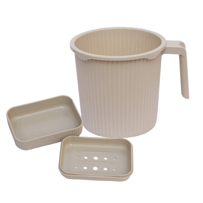 Jaypee Plus Rib Bathroom Set of 6 (Bucket 25L, Mug, Tub, Stool, Dustbin & Soap Dish)