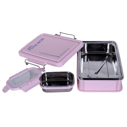 Jaypee Beststeel Insulated Lunch Box – Rust-Resistant Steel Inner, Secure Hinge Locks, Spoon Included