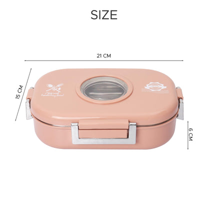 Jaypee Submarine Stainless Steel Insulated Lunch Box Orchid 650ml with Sabzi Container & Spoon