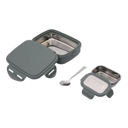 Jaypee Wavesteel Kids Lunch Box | Insulated | Stainless Steel Inner | Spoon & Sabzi Katori