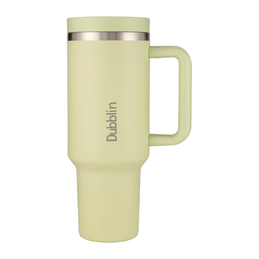 Dubblin BOLD 1200ml Insulated Tumbler with Handle & Straw | Stainless Steel Double Wall Vacuum Bottle | Hot & Cold Travel Mug (Copy)