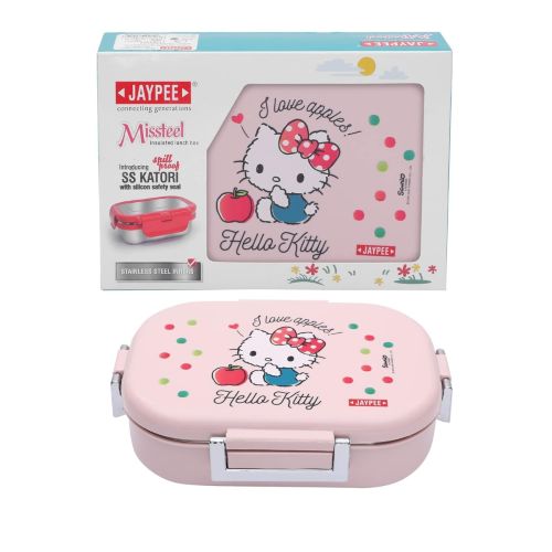 JAYPEE MISSTEEL Kids Insulated Lunch Box – Airtight Stainless Steel Inner Tiffin with Spoon, BPA Free