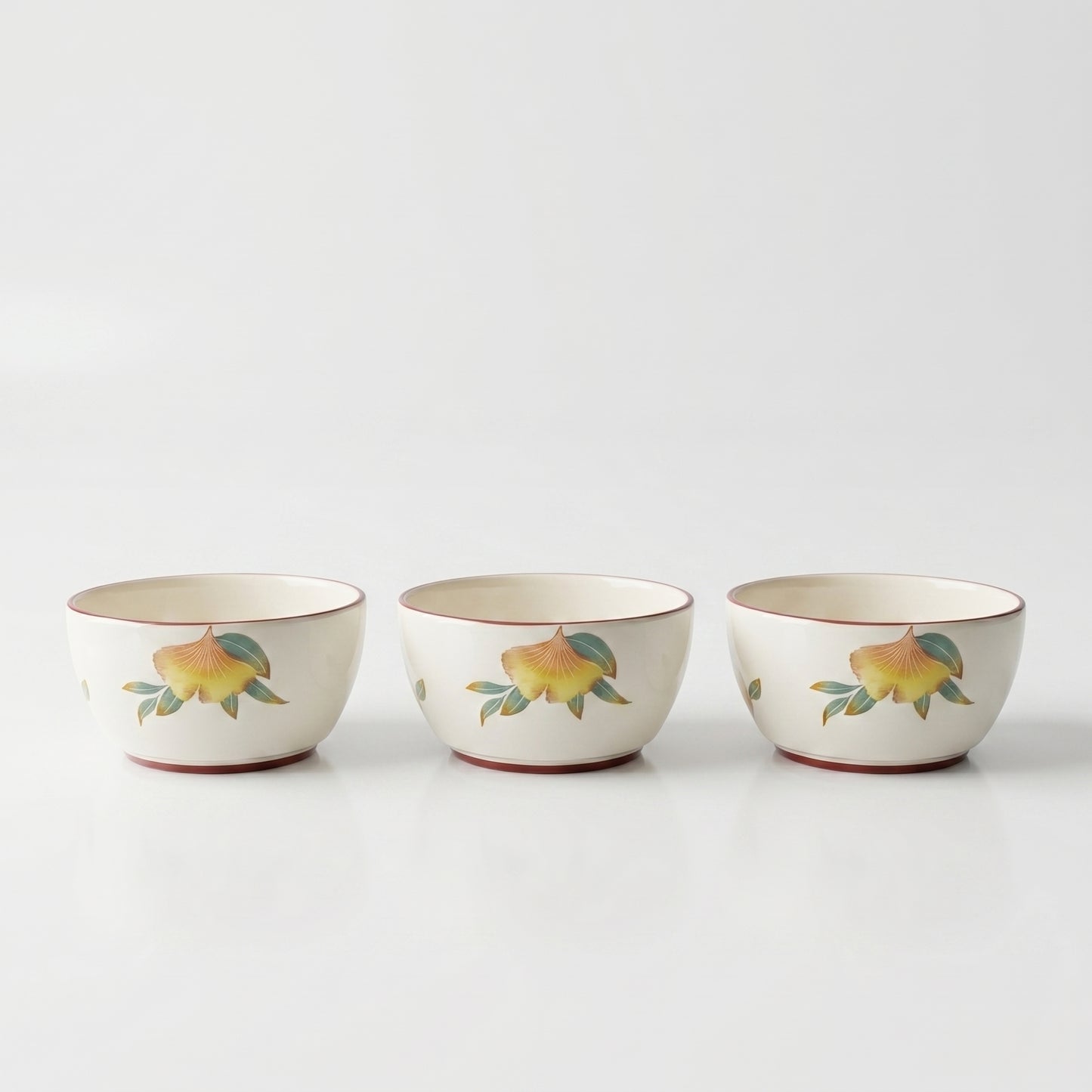 Tachiso Floral Printed Serving Bowl Set – 4 Pieces | Premium Ceramic Bowls