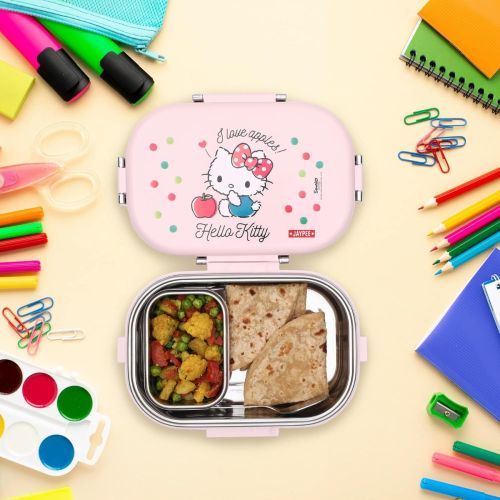 JAYPEE MISSTEEL Kids Insulated Lunch Box – Airtight Stainless Steel Inner Tiffin with Spoon, BPA Free