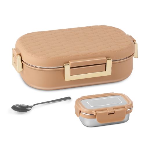 Jaypee LuxLunch Kids Insulated Lunch Box with Stainless Steel Inner – PU Insulation, Airtight Gold Locks, BPA Free