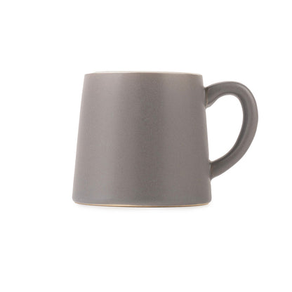 Matte Gray Ceramic Mug Set – 6 Pcs | Modern Minimalist Design