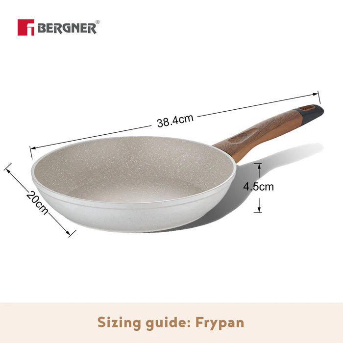 Naturally Forged Aluminum Frypan – Even Heating, Induction & Gas Stove Compatible