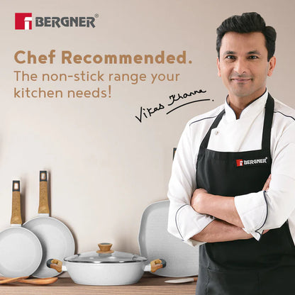 Naturally Forged Aluminum Kadai – Deep Cooking, Even Heating, Induction & Gas Stove Compatible