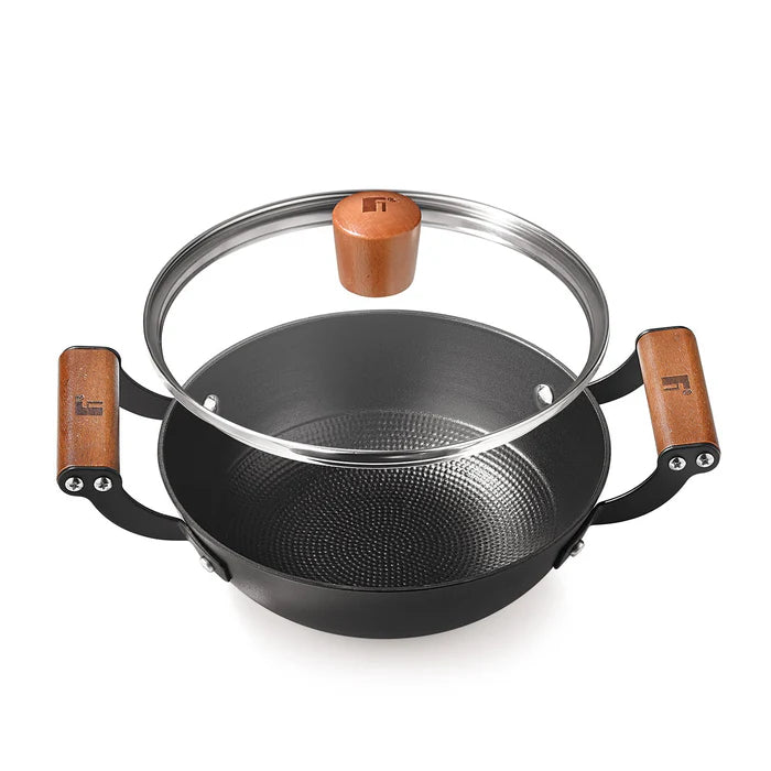 Odin Lightweight Iron Kadai with Enamel Finish & Induction Base