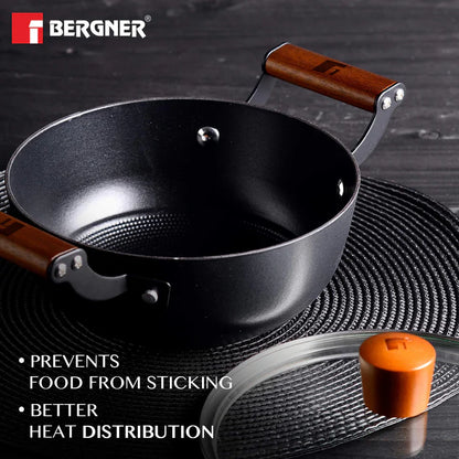 Odin Lightweight Iron Casserole with Enamel Finish & Induction Base