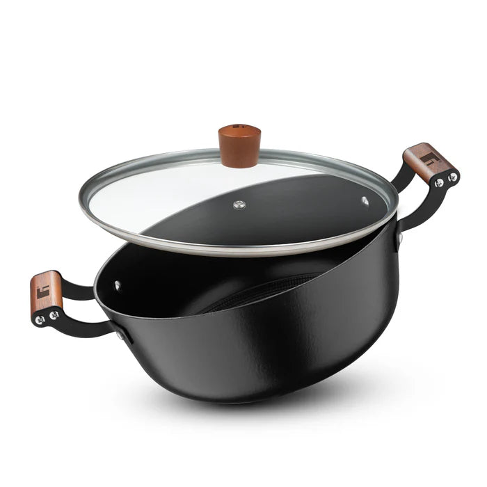 Odin Lightweight Iron Casserole with Enamel Finish & Induction Base