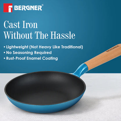 Excalibur Light Cast Iron Frypan | Induction & Gas Compatible